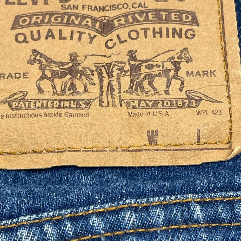 Vintage Levis 517 Bootcut Jeans Mens 31x33 Blue Vintage Made in USA Denim